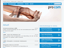 Tablet Screenshot of procom-deaf.ch